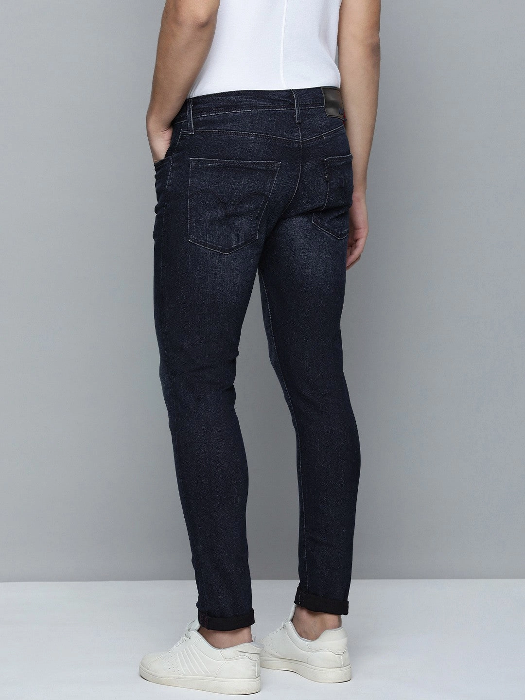 Men's 512 Blue Slim Tapered Fit Mid Rise Jeans
