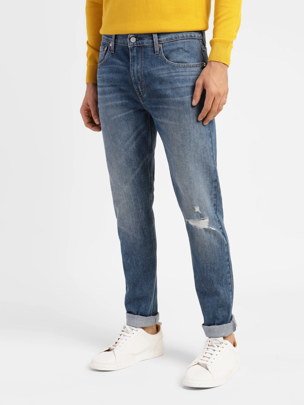 Men's 512 Blue Tapered Fit Mid Rise Jeans
