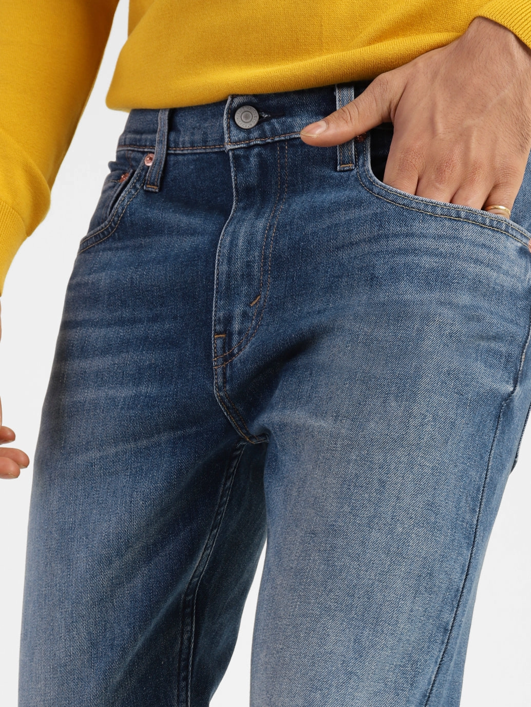 Men's 512 Blue Tapered Fit Mid Rise Jeans