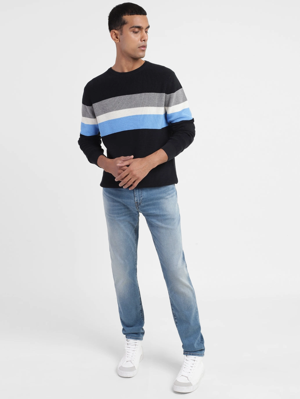 Men's 512 Blue Tapered Fit Mid Rise Jeans