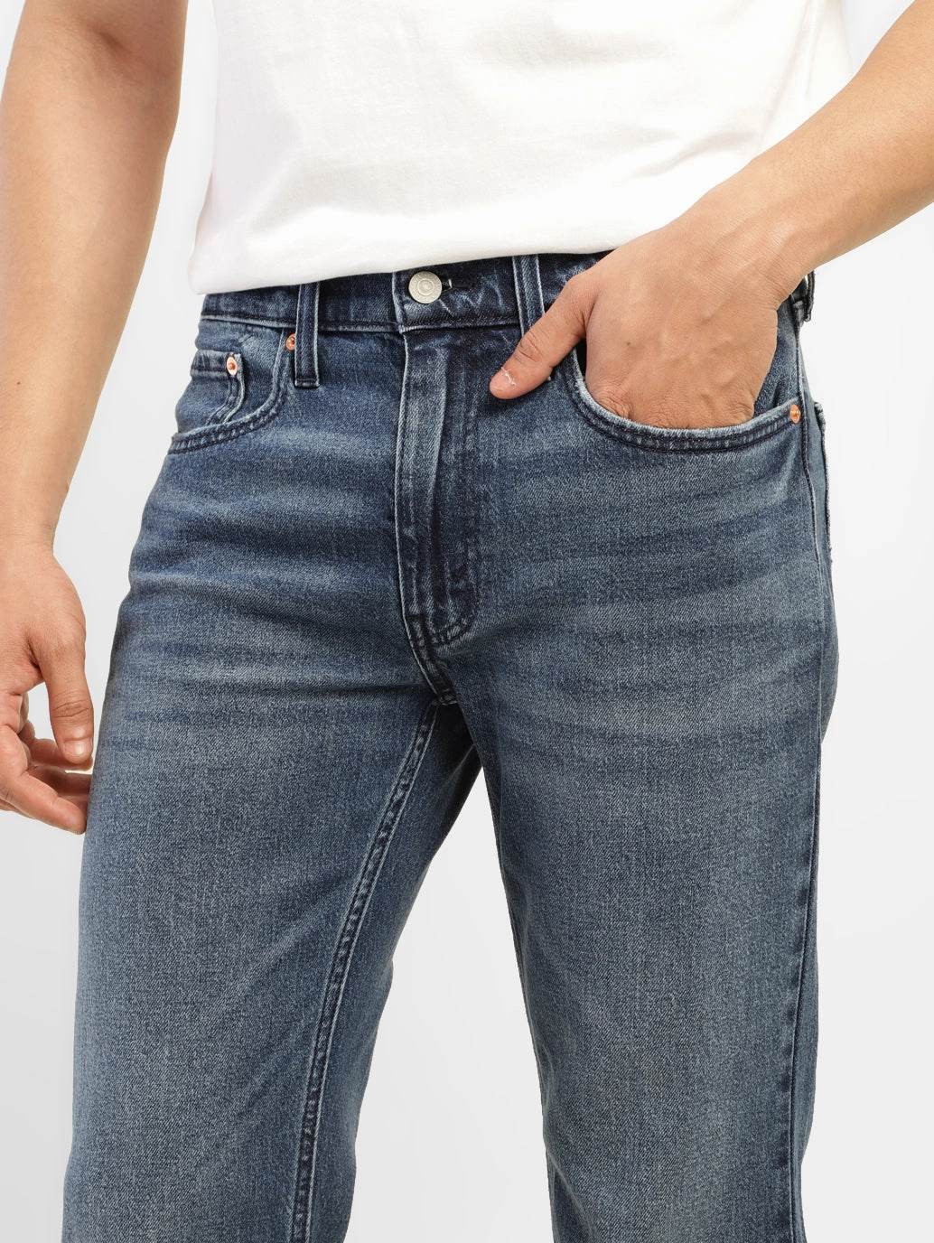 Men's 527 Blue Bootcut Fit Mid Rise Jeans