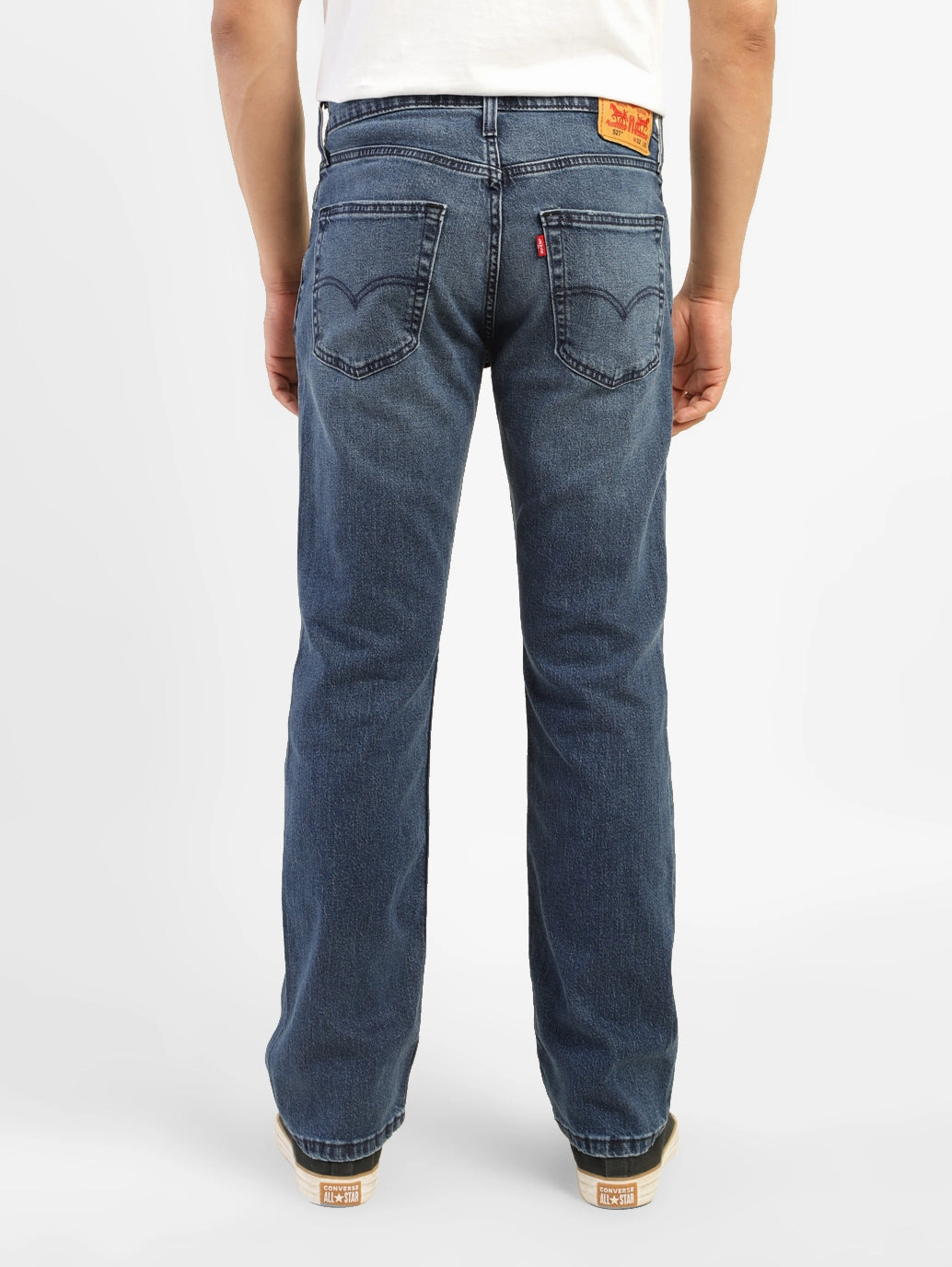 Men's 527 Blue Bootcut Fit Mid Rise Jeans