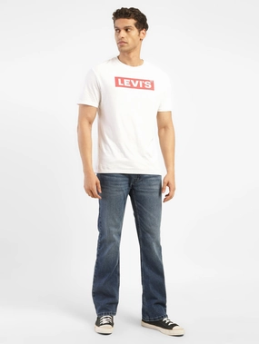 Men's 527 Blue Bootcut Fit Mid Rise Jeans