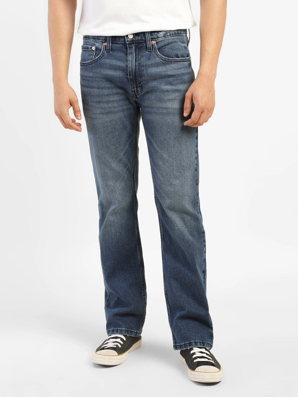Men's 527 Blue Bootcut Fit Mid Rise Jeans
