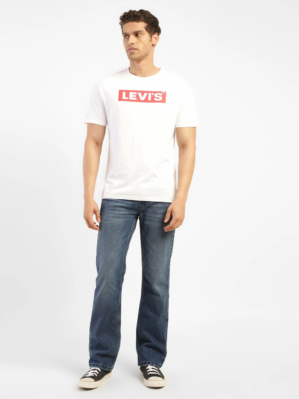 Men's 527 Blue Bootcut Fit Mid Rise Jeans