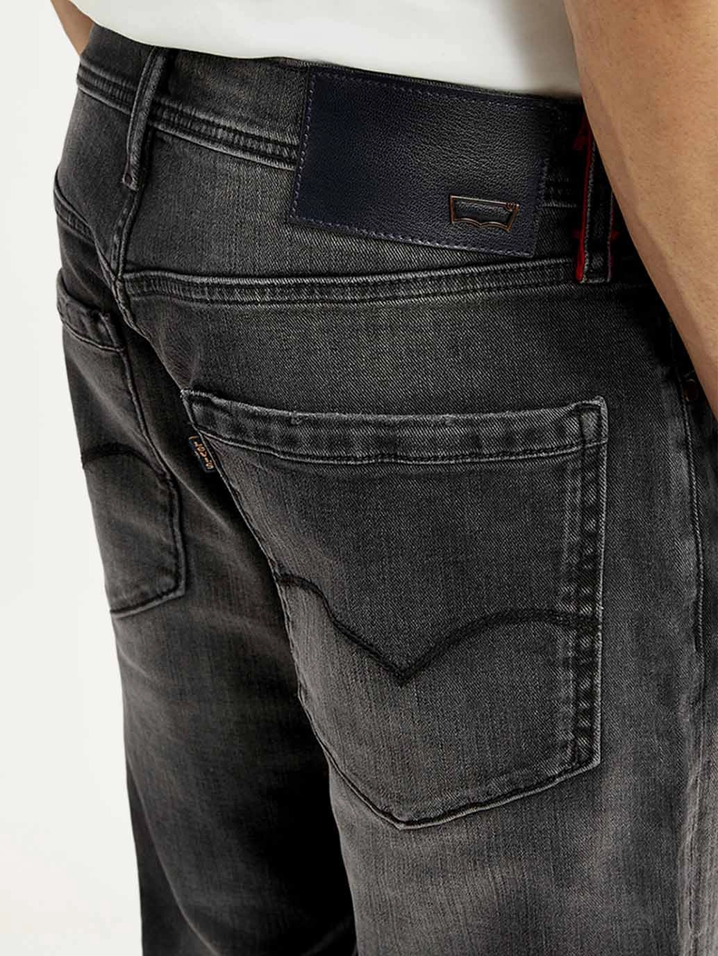 Herren 527 Slim Bootcut Jeans in Anthrazitgrau mit mittlerer Taillenhöhe