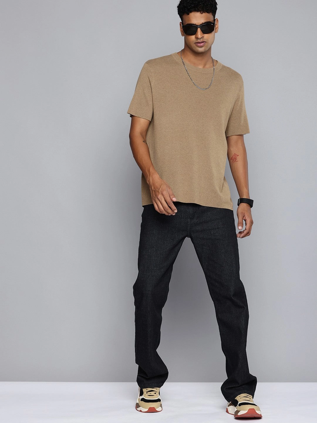 Herren 527 Navy Blue Bootcut Fit Mid Rise Jeans
