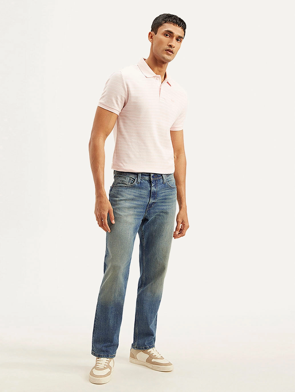 Herren 541 Blaue Sportliche Verjüngende Passform Jeans mit mittlerer Taillenhöhe