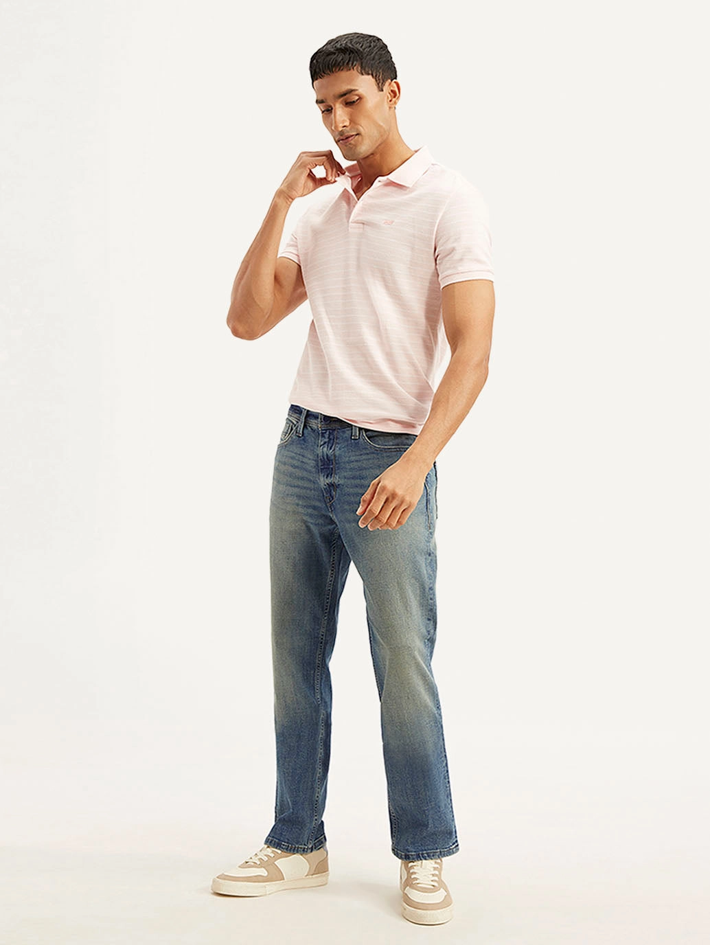 Herren 541 Blaue Sportliche Verjüngende Passform Jeans mit mittlerer Taillenhöhe
