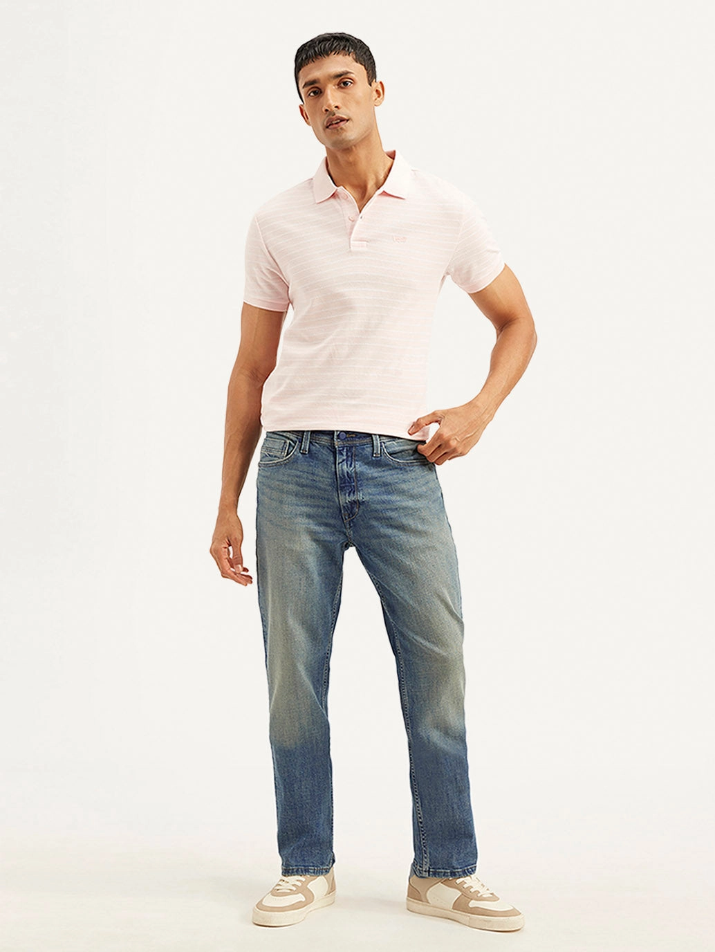 Herren 541 Blaue Sportliche Verjüngende Passform Jeans mit mittlerer Taillenhöhe