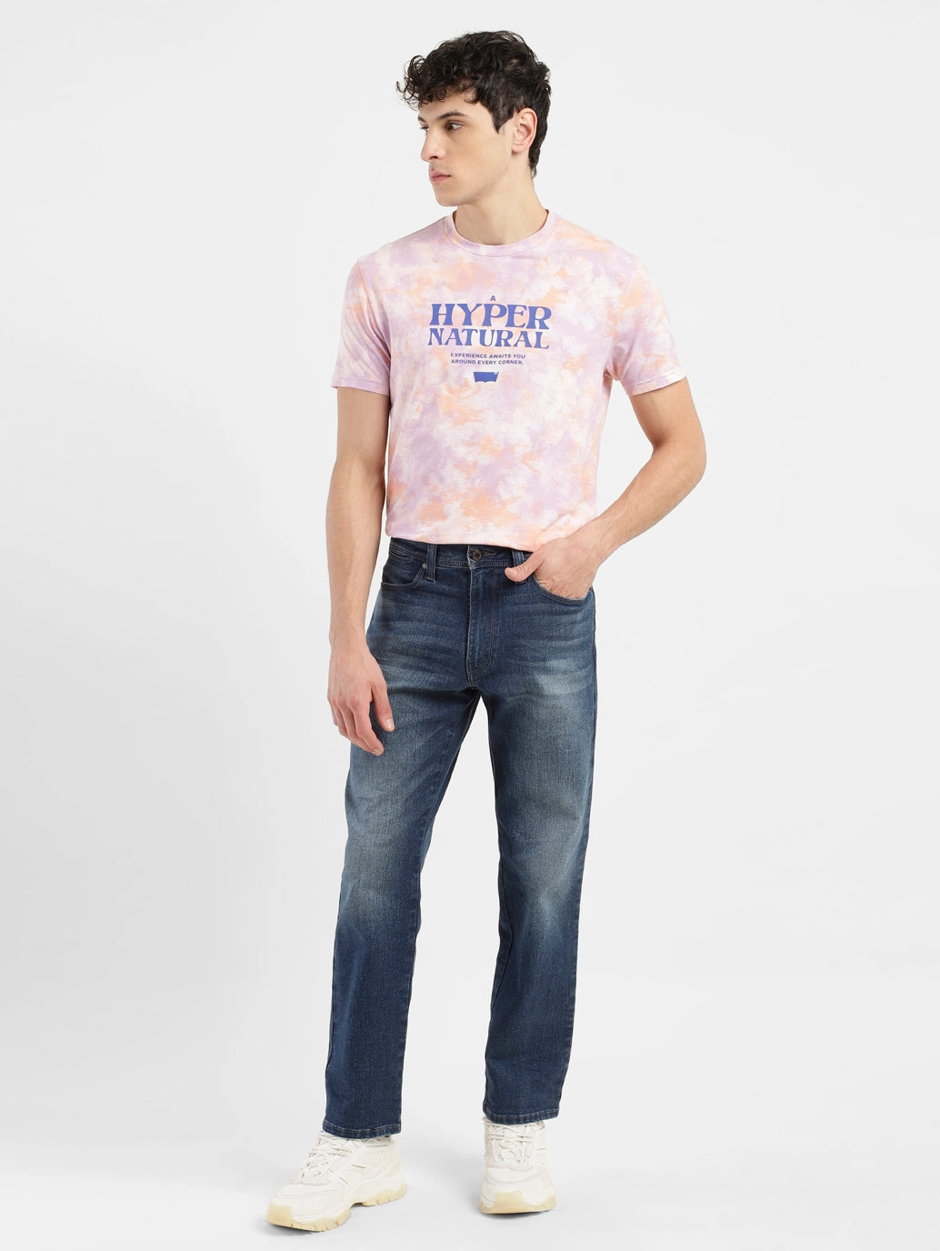 Herren 541 Blaue Jeans mit Tapered Fit und mittlerer Taillenhöhe