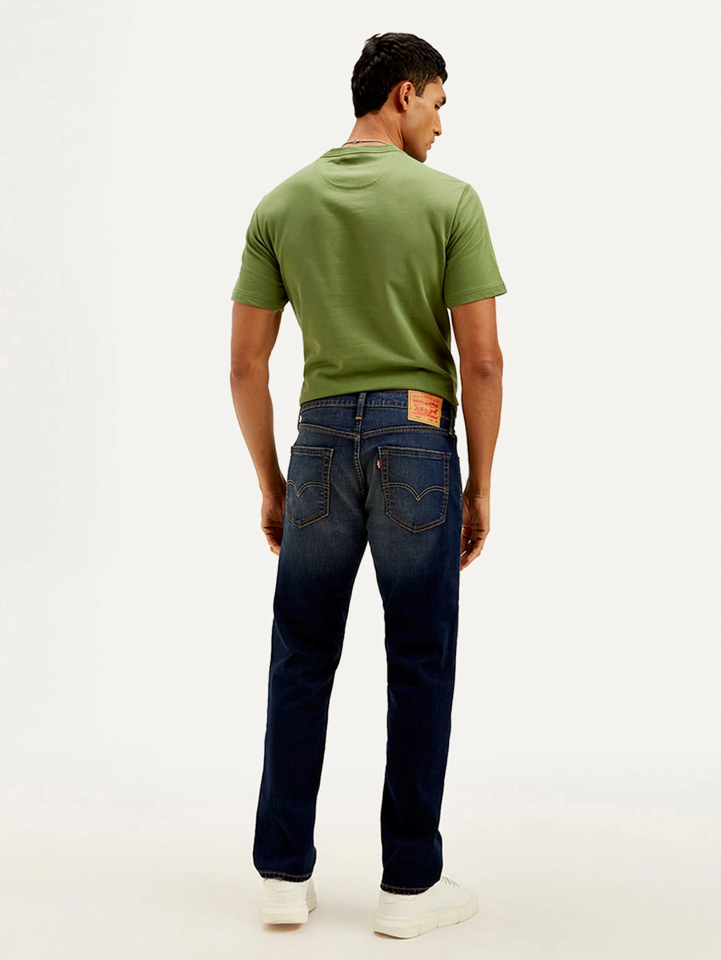 Herren 541 Dunkelblaue Jeans mit schmaler Taille und mittlerem Bund