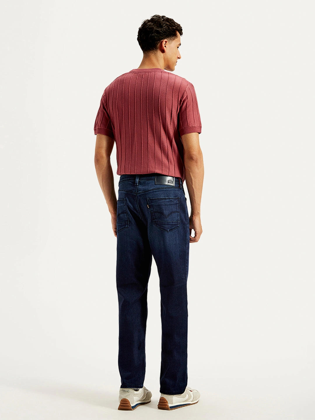 Men's 541 Navy Blue Tapered Fit Mid Rise Jeans