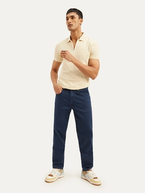 Men's 550 Dark Blue Relaxed Fit Mid Rise Jeans