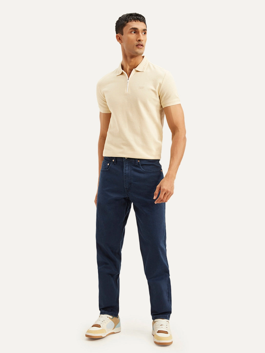 Men's 550 Dark Blue Relaxed Fit Mid Rise Jeans