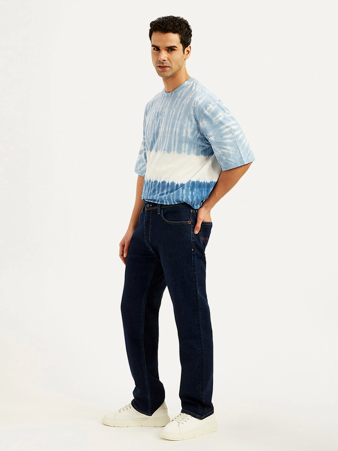 Men's 555 Relaxed Straight Fit Mid Rise Utility Jeans
