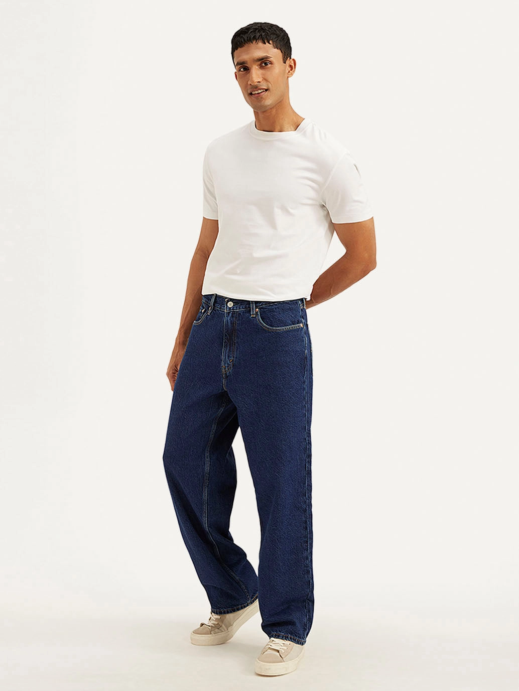 Herren 578 Navy Baggy Fit Mid Rise Jeans