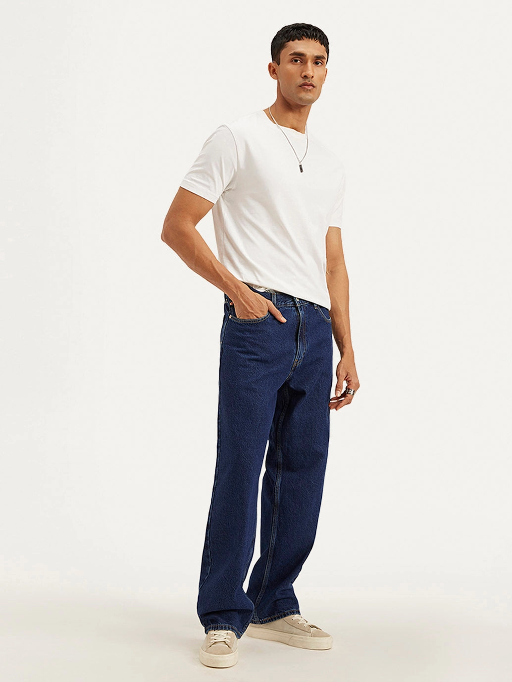 Herren 578 Navy Baggy Fit Mid Rise Jeans