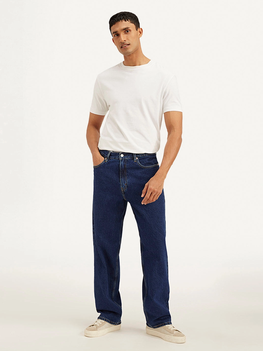 Herren 578 Navy Baggy Fit Mid Rise Jeans