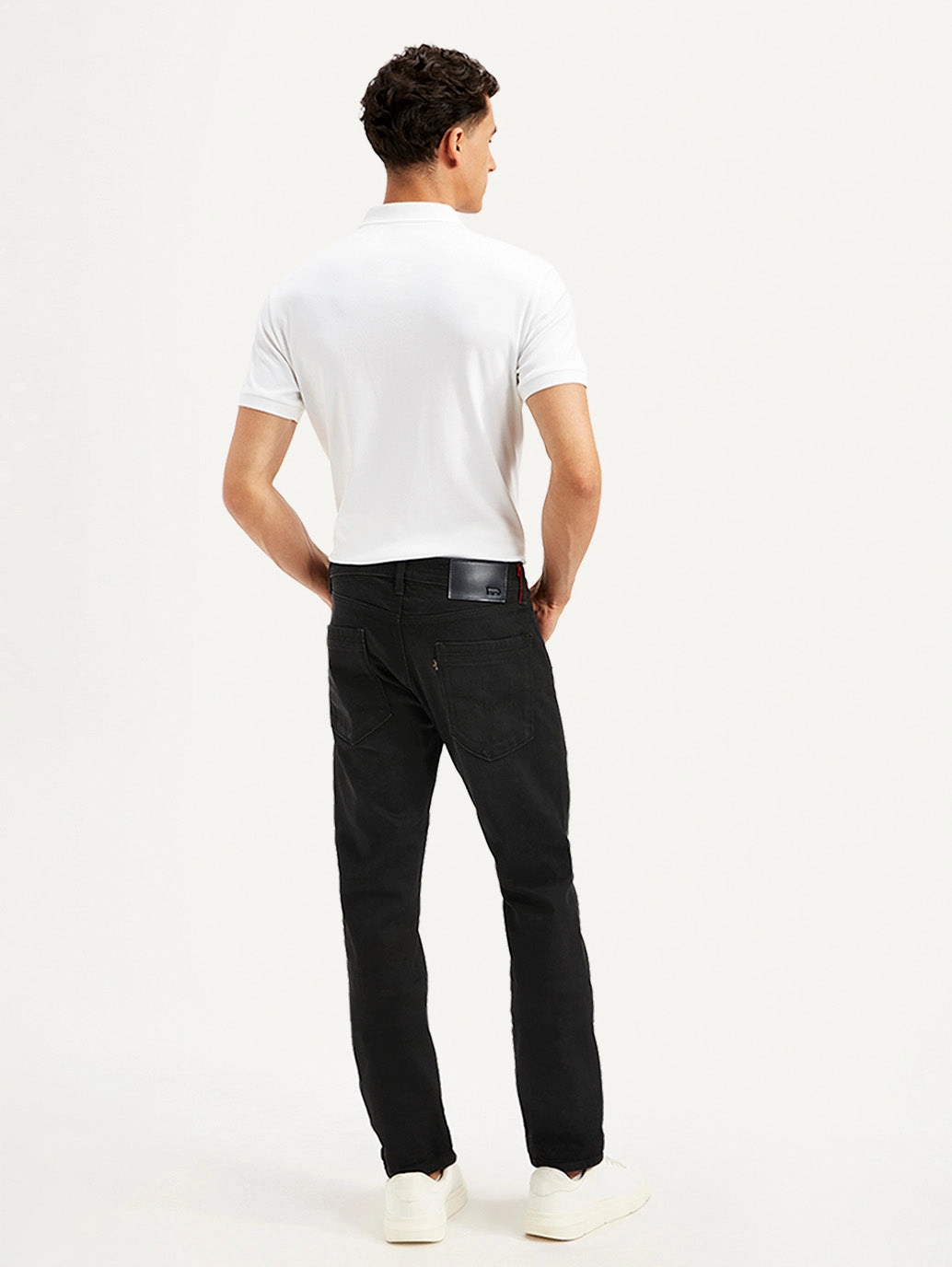 Men's Black Slim Fit Mid Rise Jeans