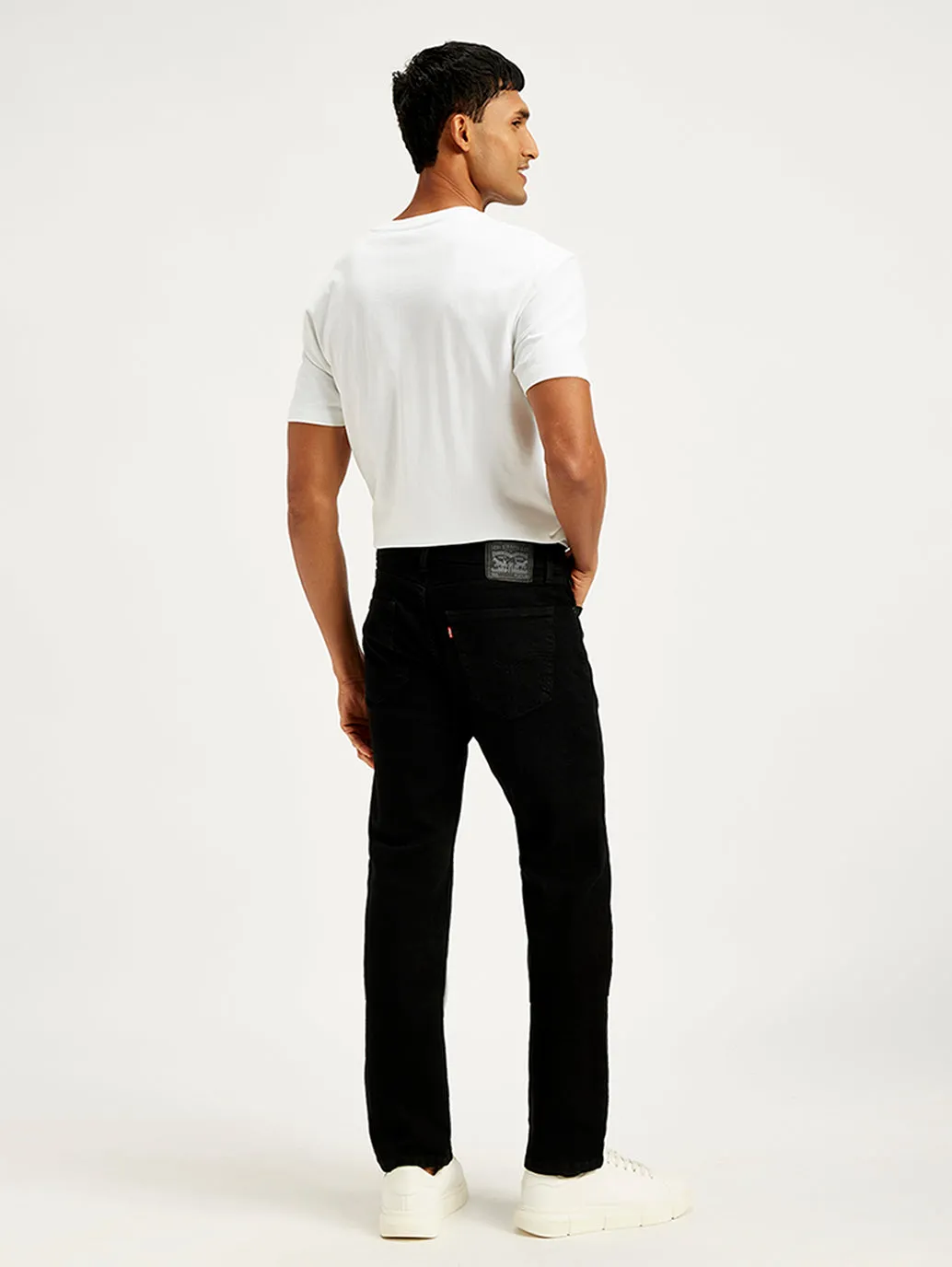 Herren 505 Schwarz Gerade Passform Mittelhoch Jeans