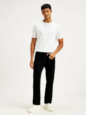 Herren 505 Schwarz Gerade Passform Mittelhoch Jeans