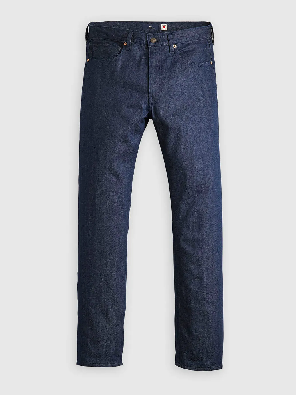 Herren 505 Dunkelblaue Gerade Passform Jeans mit mittlerer Taillenhöhe