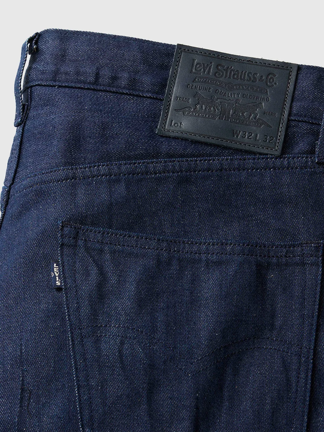 Herren 505 Dunkelblaue Gerade Passform Jeans mit mittlerer Taillenhöhe