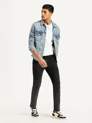 Herren 511 Schwarz Slim Fit Mid Rise Jeans