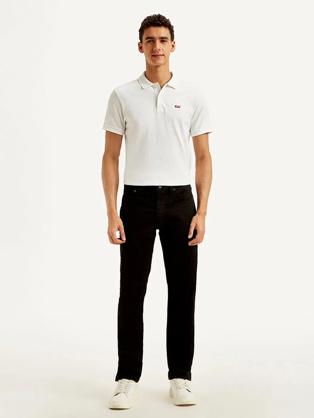 Herren 511 Schwarz Slim Fit Mid Rise Jeans