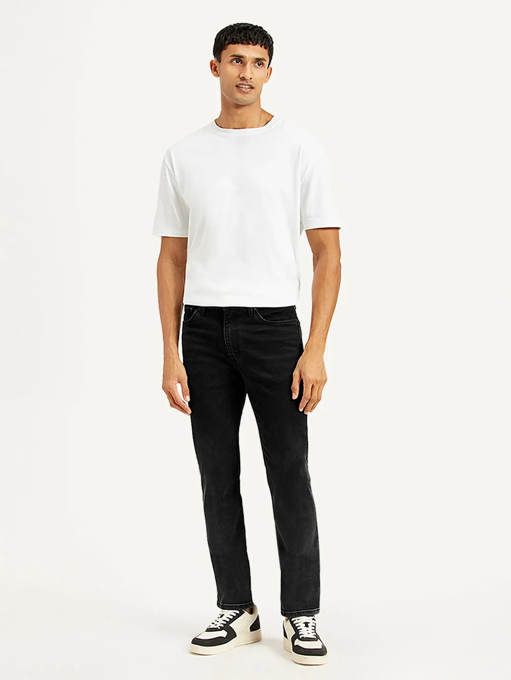 Herren 511 Schwarz Slim Fit Mid Rise Jeans