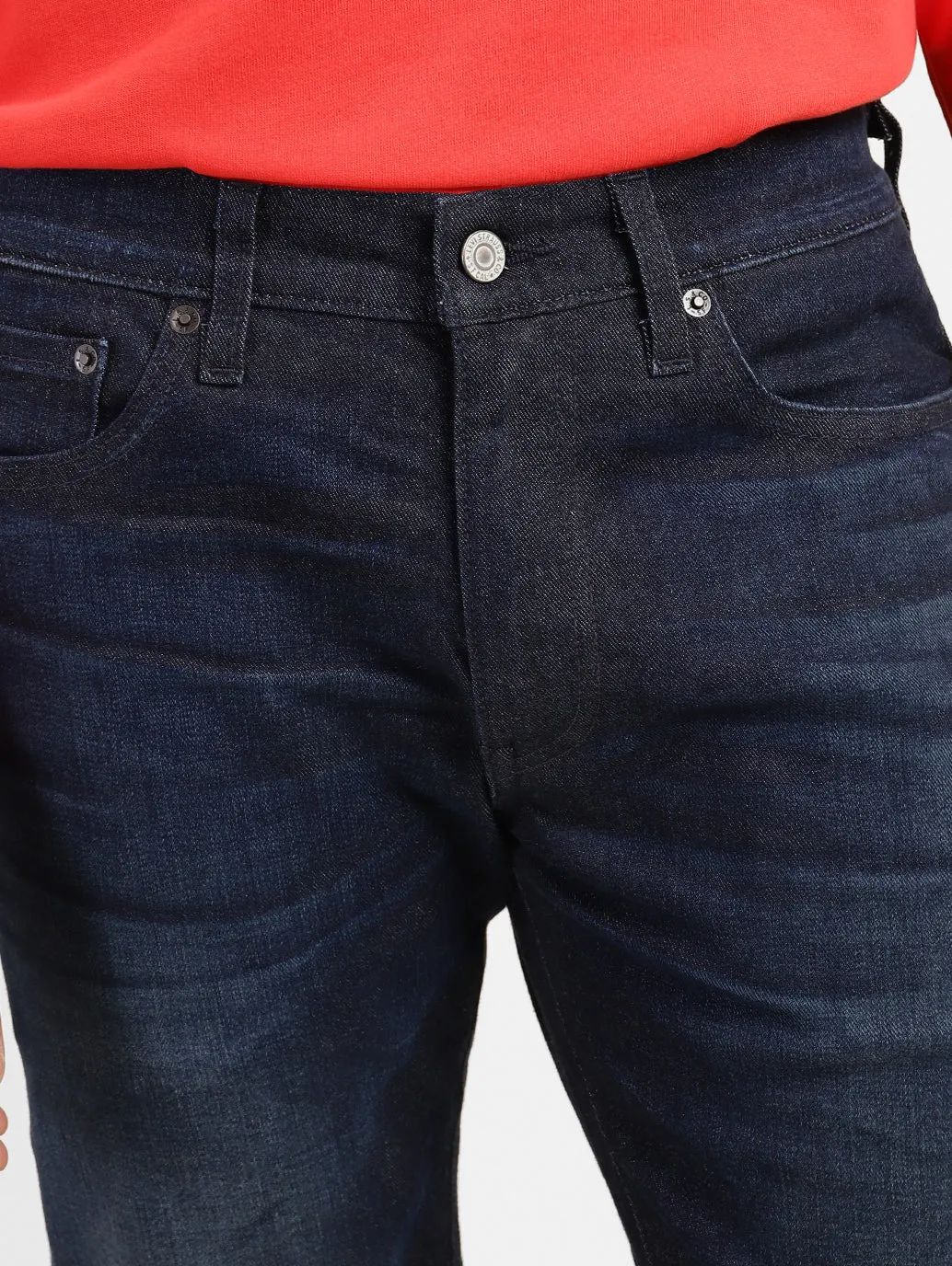 Herren 511 Blaue Slim Fit Jeans mit mittlerer Taillenhöhe
