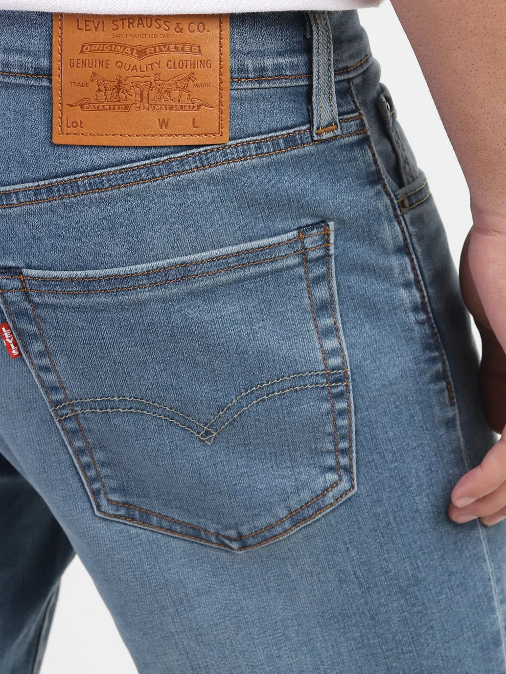 Herren 511 Blaue Slim Fit Jeans mit mittlerer Taillenhöhe