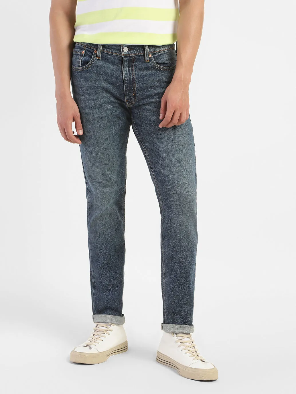 Herren 511 Blaue Slim Fit Jeans mit mittlerer Taillenhöhe