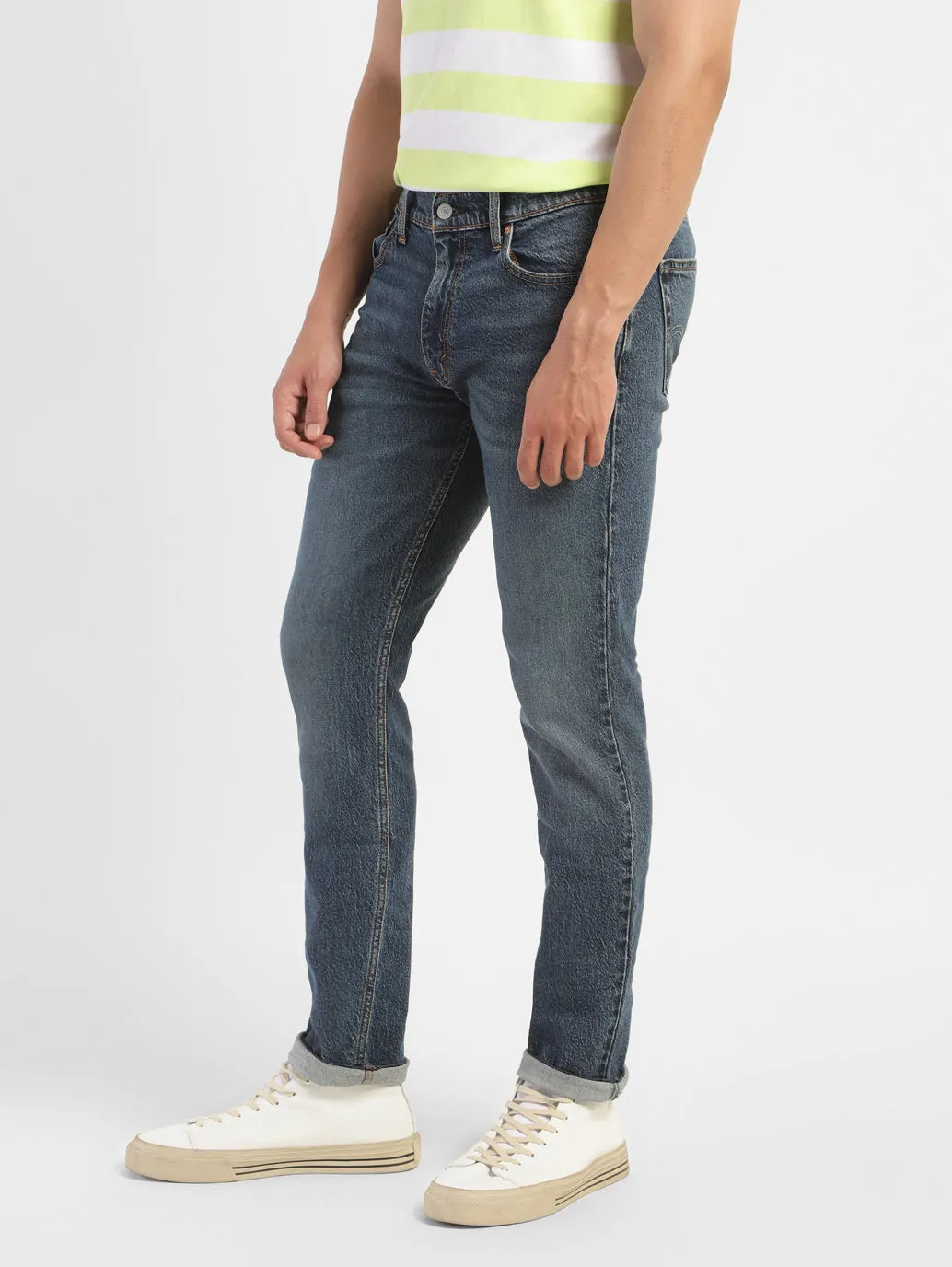 Herren 511 Blaue Slim Fit Jeans mit mittlerer Taillenhöhe