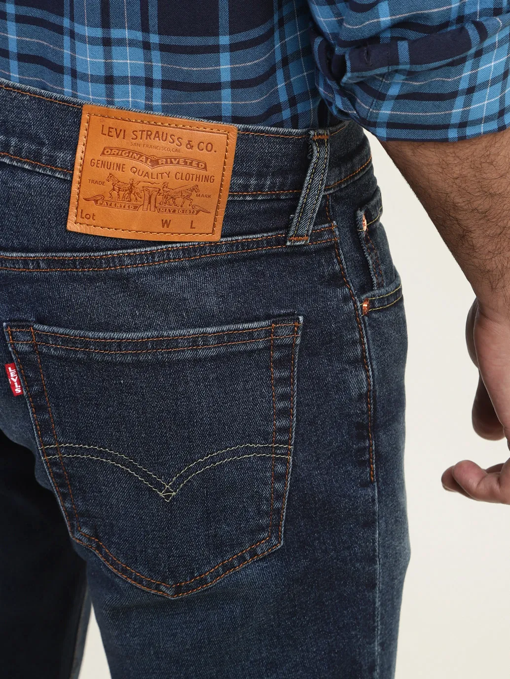 Herren 511 Blaue Slim Fit Jeans mit mittlerer Taillenhöhe