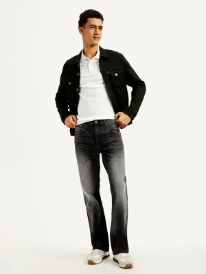 Men's 527 Charcoal Grey Slim Bootcut Fit Mid Rise Jeans
