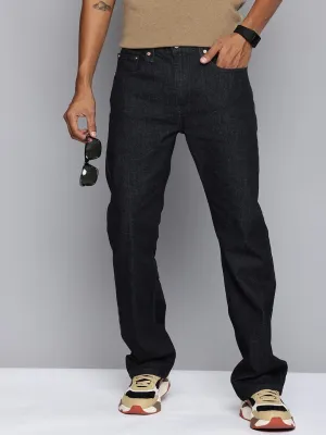 Men's 527 Navy Blue Bootcut Fit Mid Rise Jeans