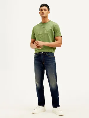 Men's 541 Dark Blue Tapered Fit Mid Rise Jeans