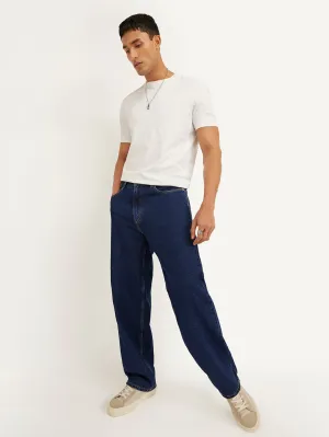 Men's 578 Navy Baggy Fit Mid Rise Jeans