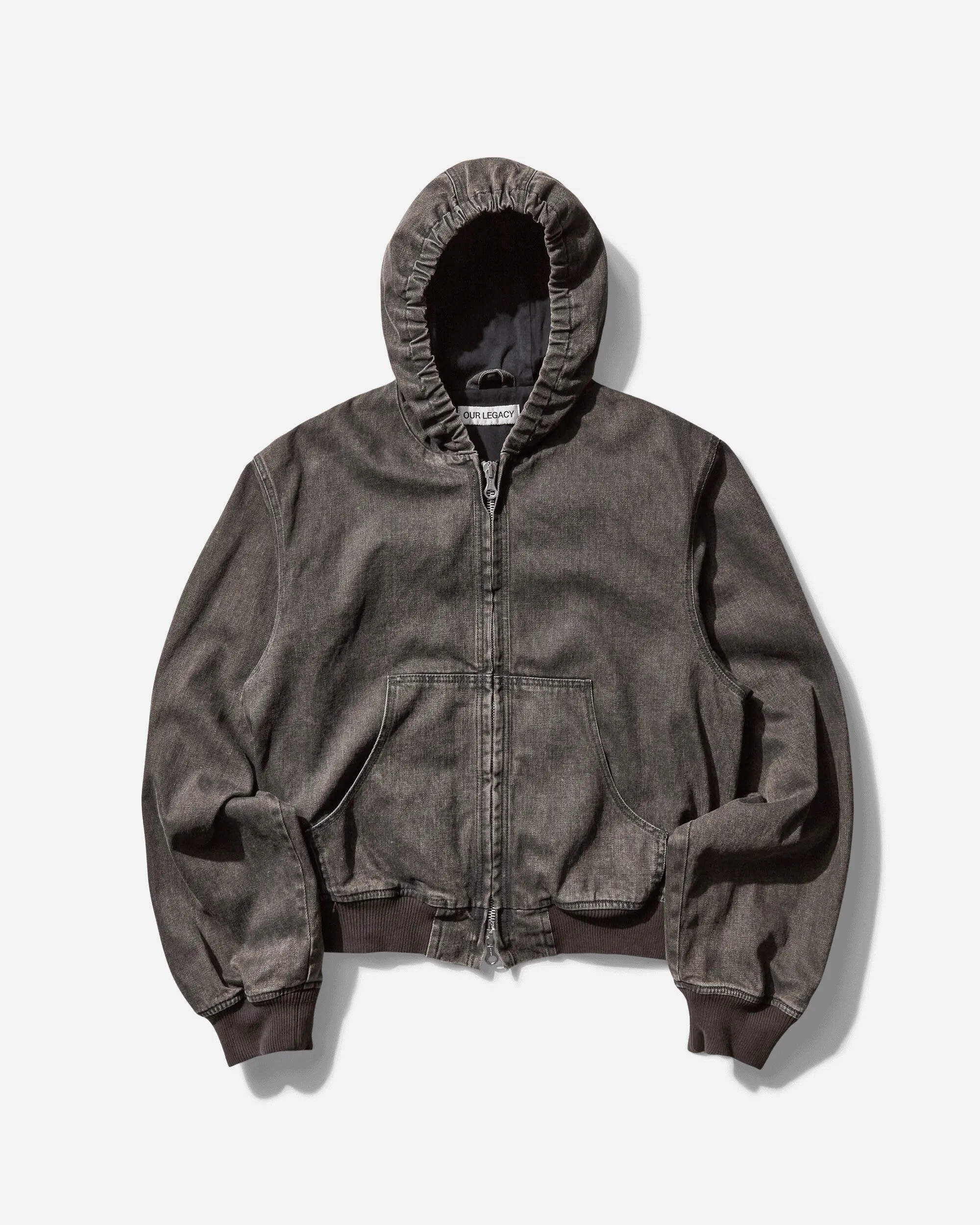 Herren Bankjacke Schwarz Beschichtete Wäsche