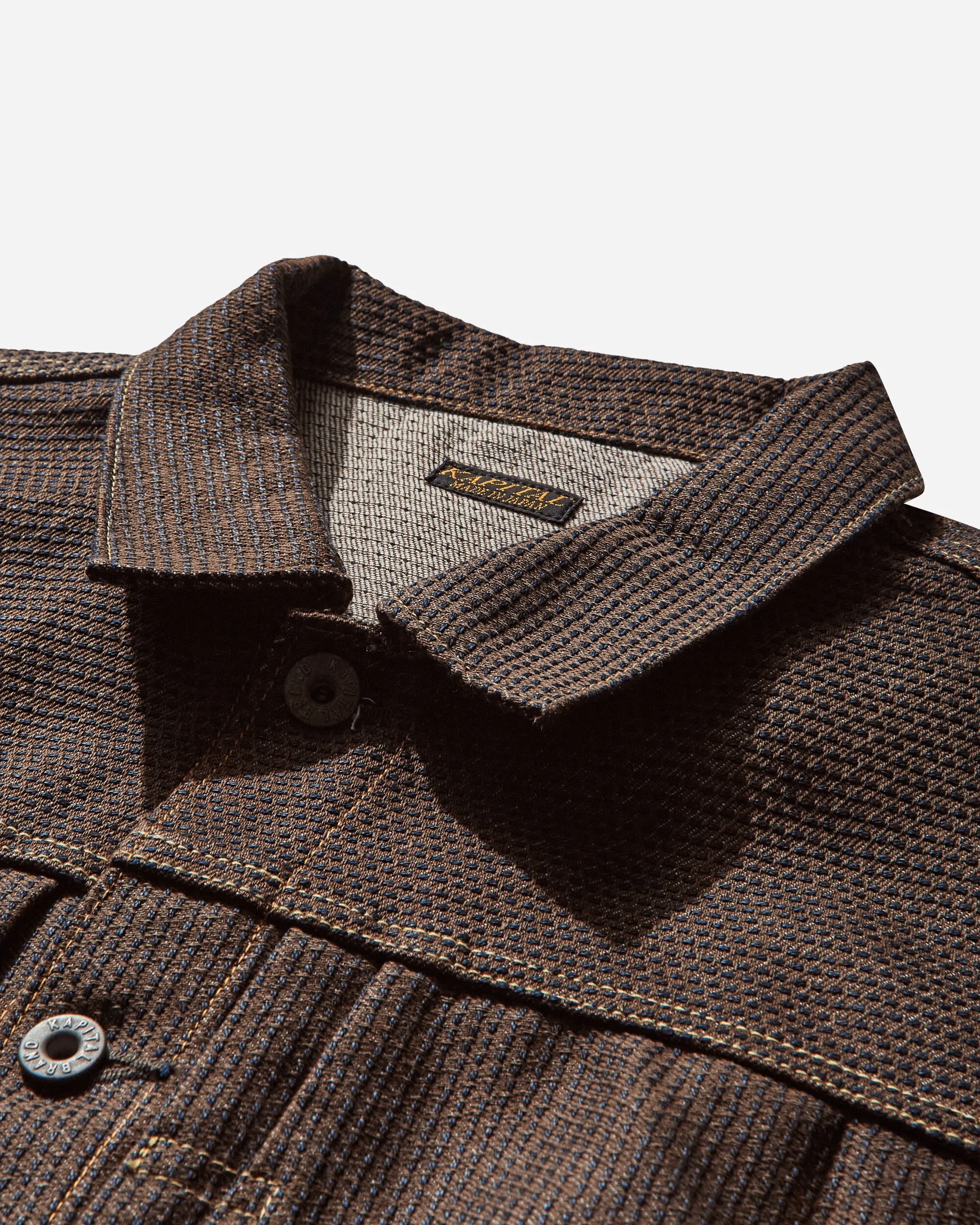 Herren Century Denim 1st Jacket Kaki / Indigo