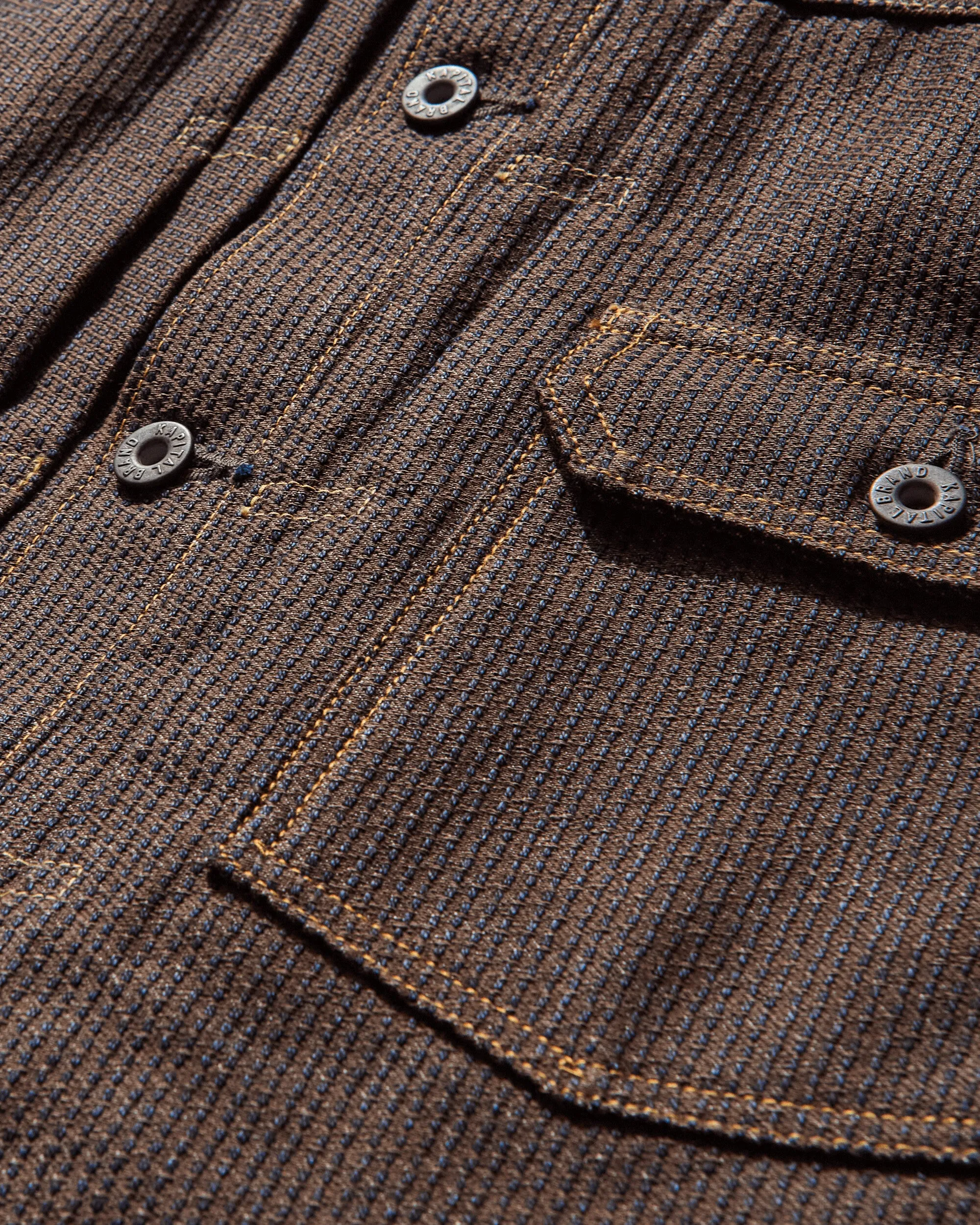 Herren Century Denim 1st Jacket Kaki / Indigo