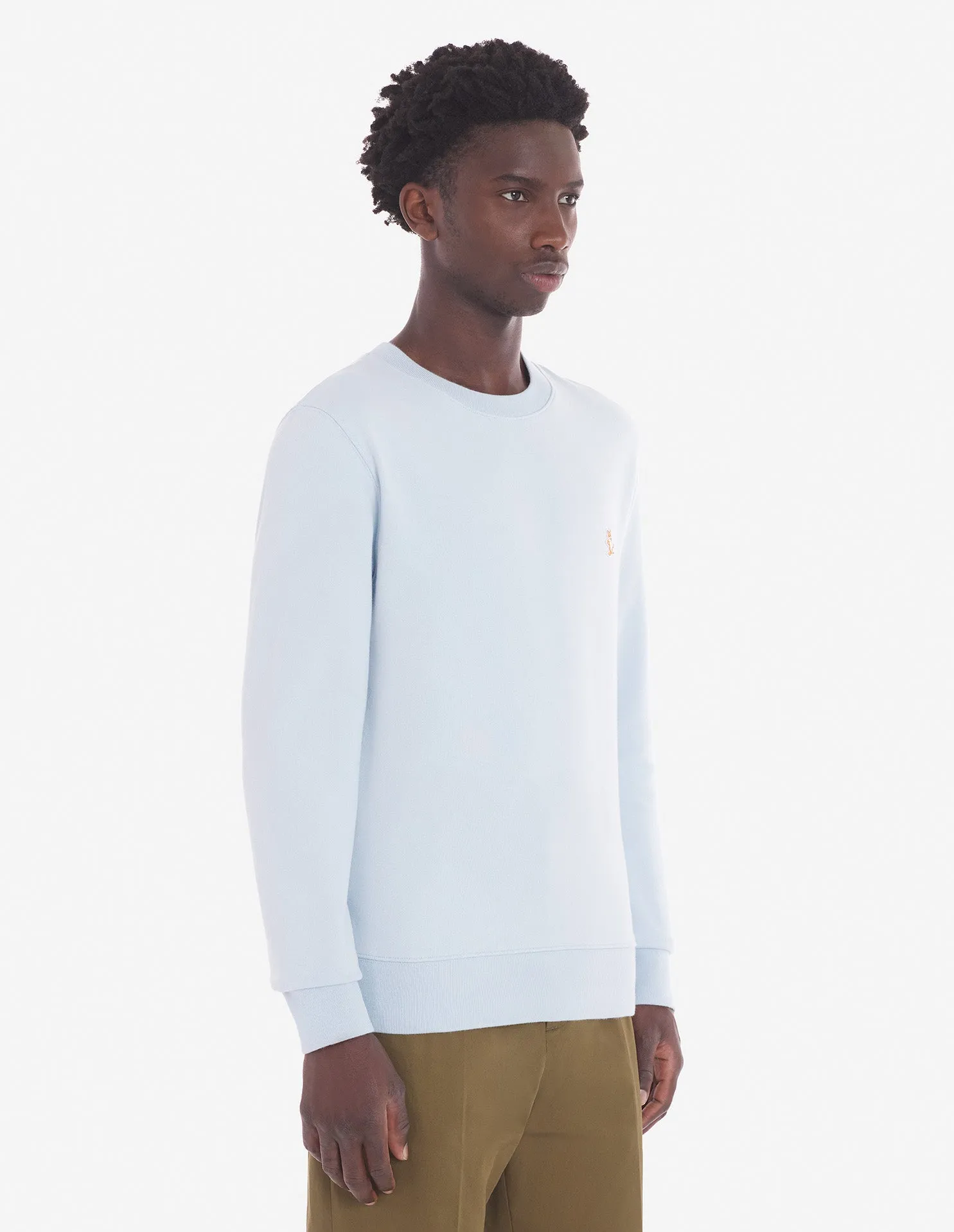 Herren Chillax Patch Regular Sweatshirt Himmelblau