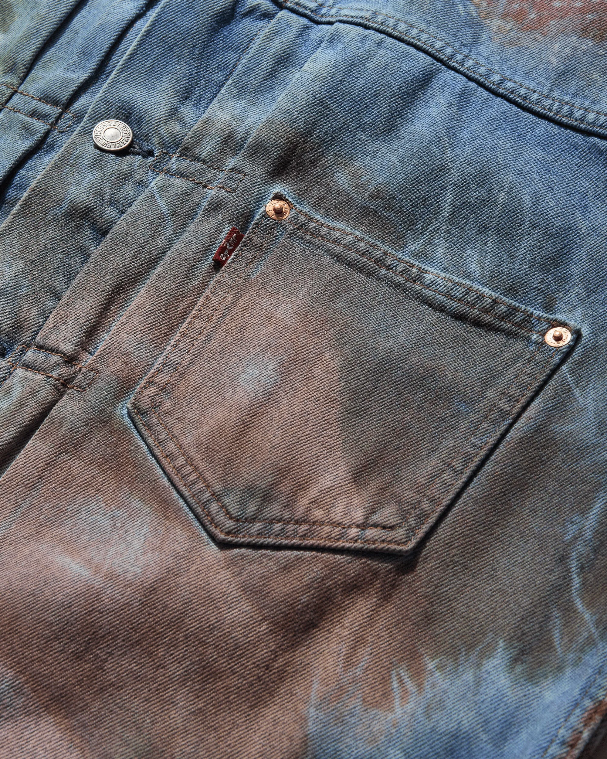 Herren Denim Tears Foto Trucker Jacket Mehrfarbig