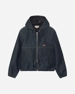 Herren Arbeitsjacke aus Denim in Roh-Indigo