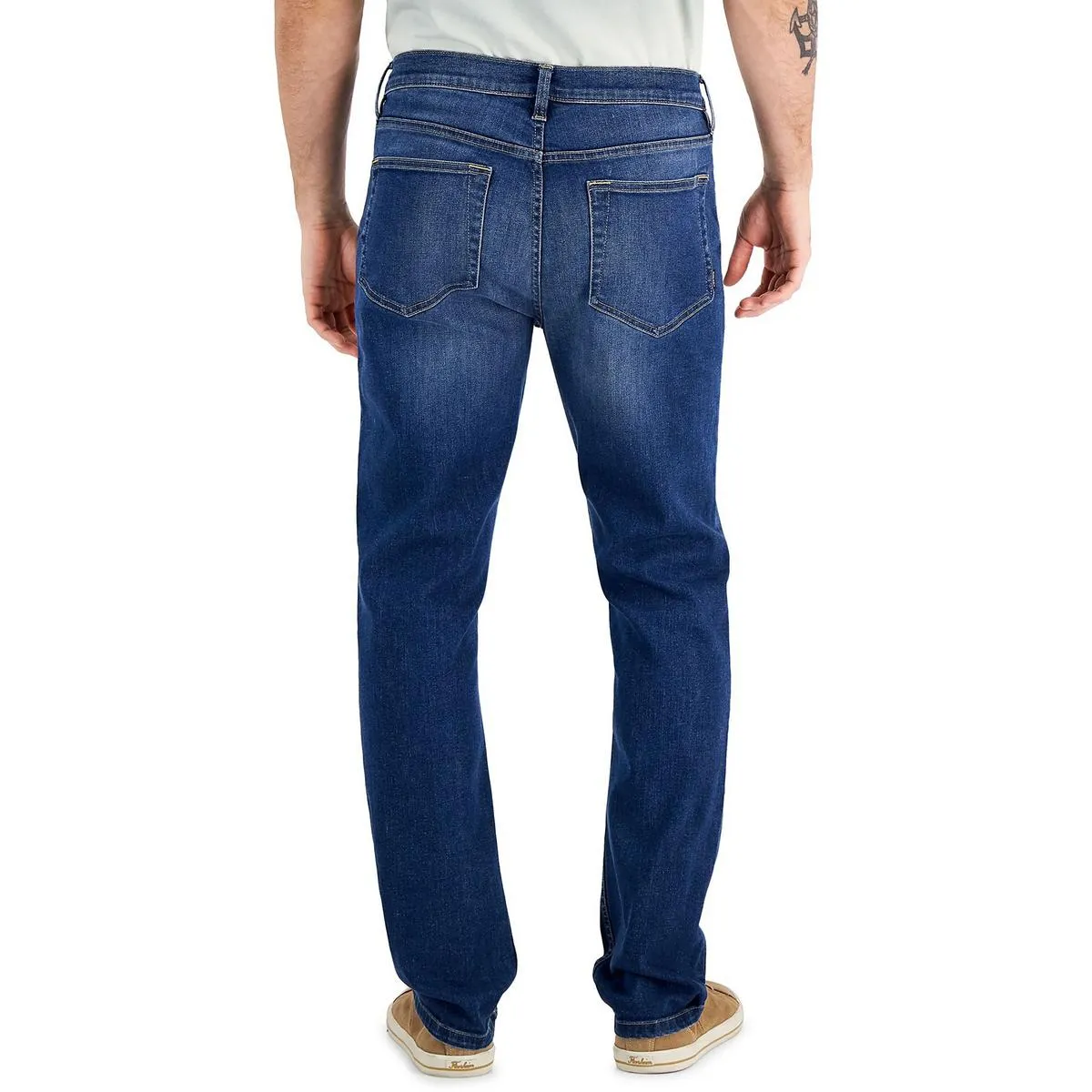 Herren Jeans mit Used-Look in gerader Beinform