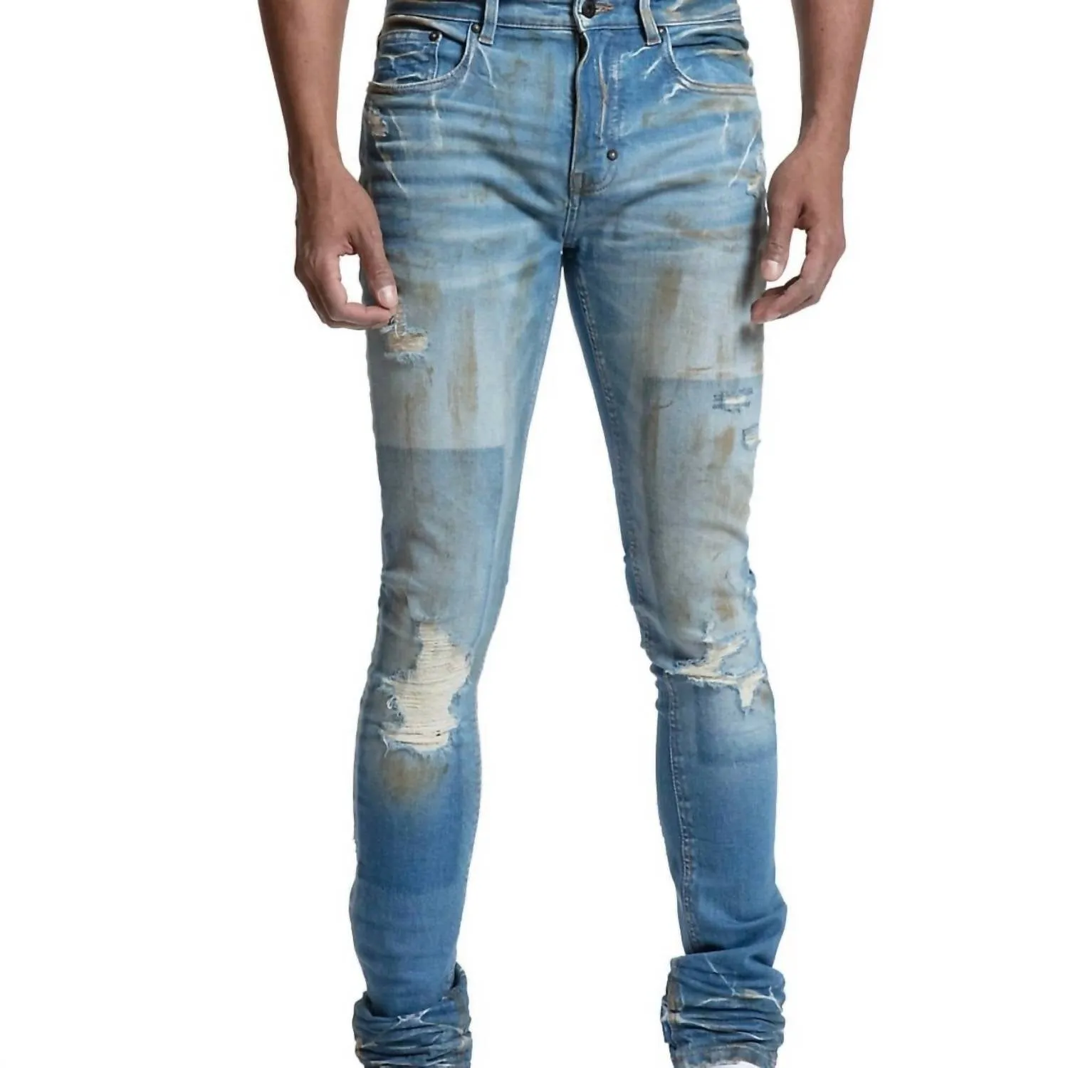 Herren Fenella Skinny Jeans in Blau