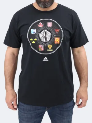 Herren T-Shirt mit Grafikdruck, Schwarz