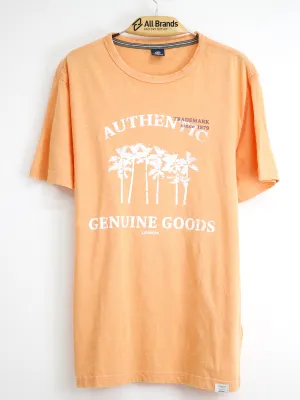 Herren T-Shirt mit Grafikdruck, Orange